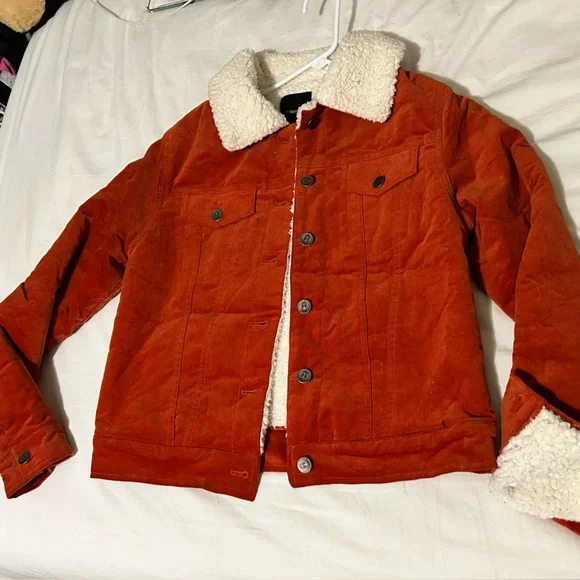 ジャケット・アウター HELLRAZOR CORDUROY jacket- RUST ORANGE